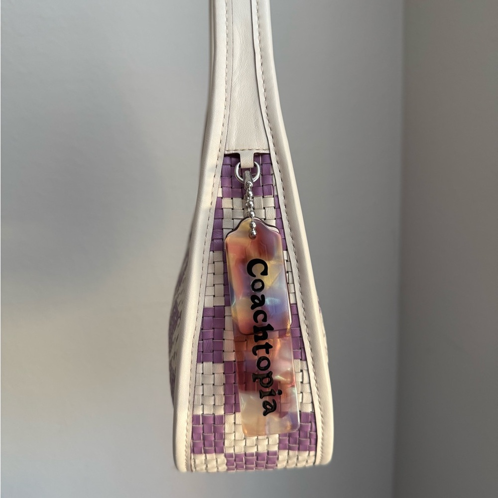 Coachtopia woven leather ergo-chalk/violet orchid - Picture 4 of 5